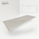 MODEE Mineral Slab Stripes Massi White (WMS 503S) SPC falburkolat