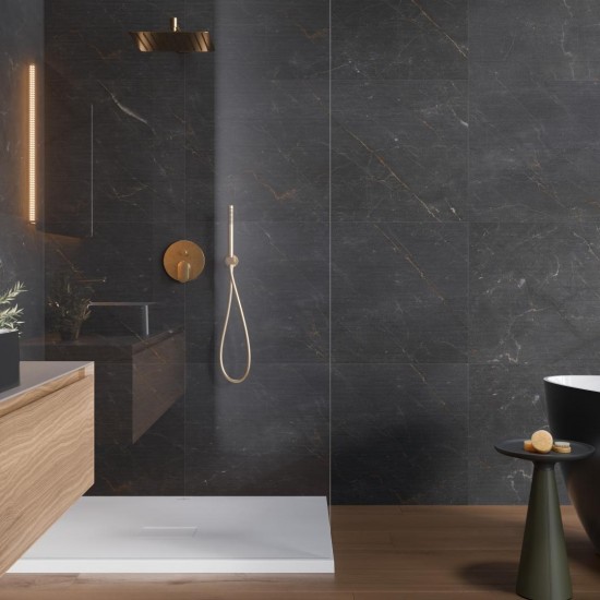 MODEE Mineral Tile Stripes Monreale Black (WMT 518S ) SPC falburkolat