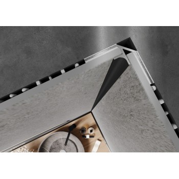 Modee WALL IN Black Matt A4 belső sarok profil