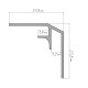Modee WALL IN Black Matt A4 belső sarok profil