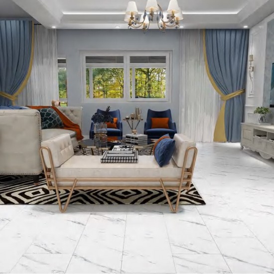 Pangolin White Marble 87013-7B klikkes SPC padló integrált alátéttel