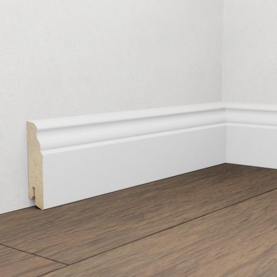 Pedross MDF 5910 fehér fóliázott, 7cm-es szegélyléc