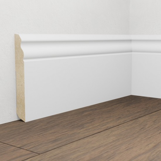 Pedross MDF 5911 fehér fóliázott, 12cm-es szegélyléc