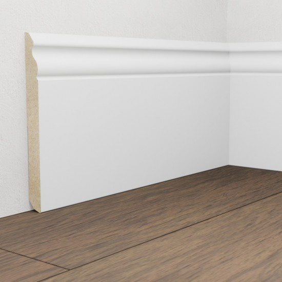 Pedross MDF 6258 fehér fóliázott, 14cm-es szegélyléc
