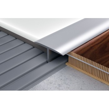 Profilplast T Profil, alu, 14x2500mm, Alu natúr
