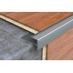 Profilplast lefúrható lépcsőélvédő profil 'F'-8mm. Eloxált matt ezüst. 2,7m