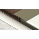 Profilplast öntapadós lencse burkolatváltó (küszöb), alu, 100x3000mm, eloxált matt pezsgő