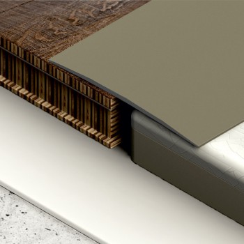 Profilplast öntapadós lencse burkolatváltó (küszöb), alu, 120x3000mm, eloxált matt pezsgő