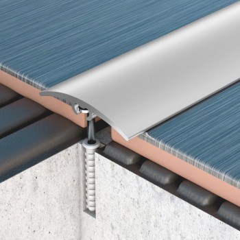 Profilplast rejtett rögzítésű lencse burkolatváltó, alu, 32x2700mm, eloxált matt ezüst