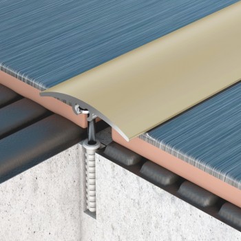 Profilplast rejtett rögzítésű lencse burkolatváltó, alu, 40x900mm, eloxált matt arany