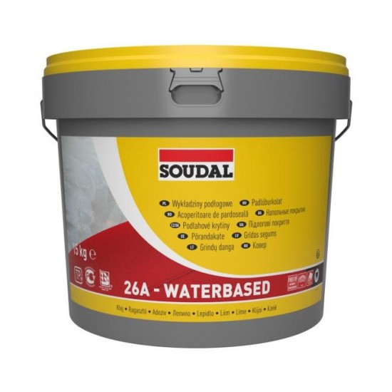 Soudal 26A Padlóburkolat ragasztó - Diszperziós (oldószermentes). 15kg