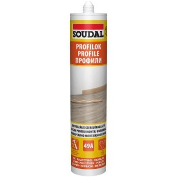 Soudal 49A Szerelőragasztó 280ml - Kaucsuk bázis, oldószeres