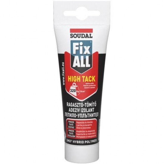 Soudal Fix All High Tack fehér szerelőragasztó. 125ml