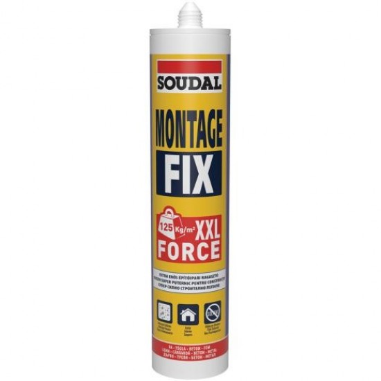 Soudal Montage Fix Szerelőragasztó - Diszperziós (oldószermentes). 280ml