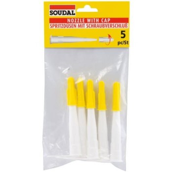 Soudal Szilikoncsőr szett 5 db-os bliszter