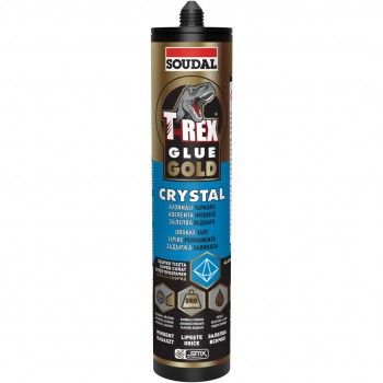 Soudal T-REX Gold Crystal Hibrid polimer szerelőragasztó. 290ml
