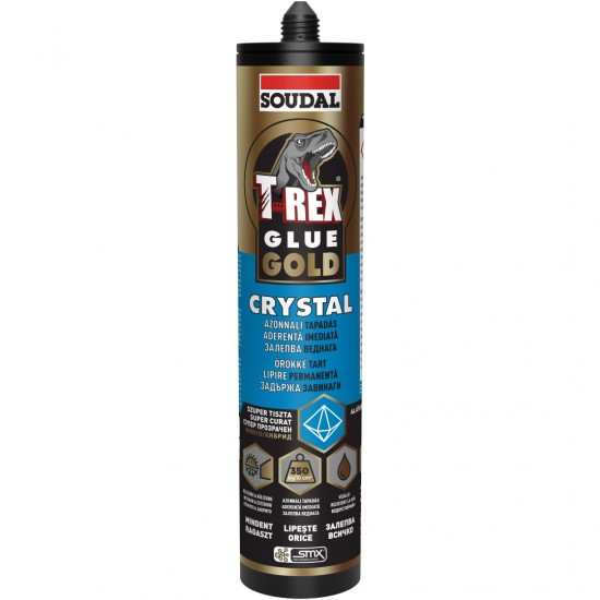 Soudal T-REX  Gold Crystal Hibrid polimer szerelőragasztó. 290ml