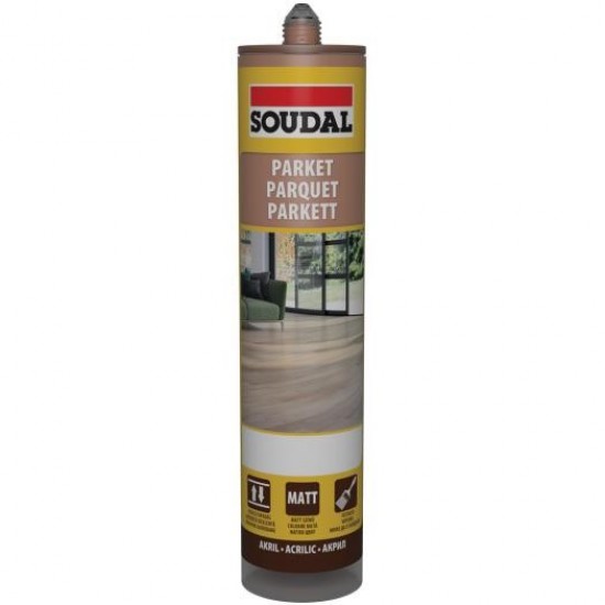 Soudal parkettatömítő cseresznye - festhető/lakkozható. 280ml
