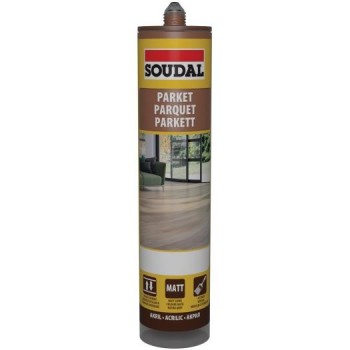 Soudal parkettatömítő merbau - festhető/lakkozható. 280ml