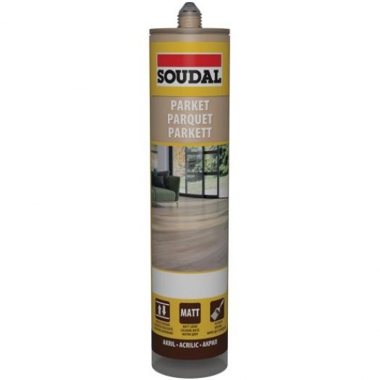 Soudal parkettatömítő tölgy - festhető/lakkozható. 280ml
