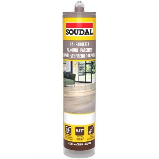 Soudal parkettatömítő wenge - festhető/lakkozható. 300ml