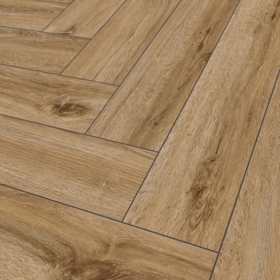 The Floor Herringbone P1004 RILEY OAK klikkes SPC padló int. alátéttel