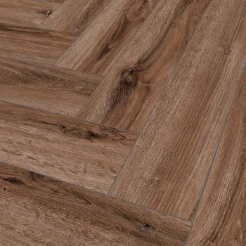 The Floor Herringbone P1005 PORTLAND OAK klikkes SPC padló int. alátéttel