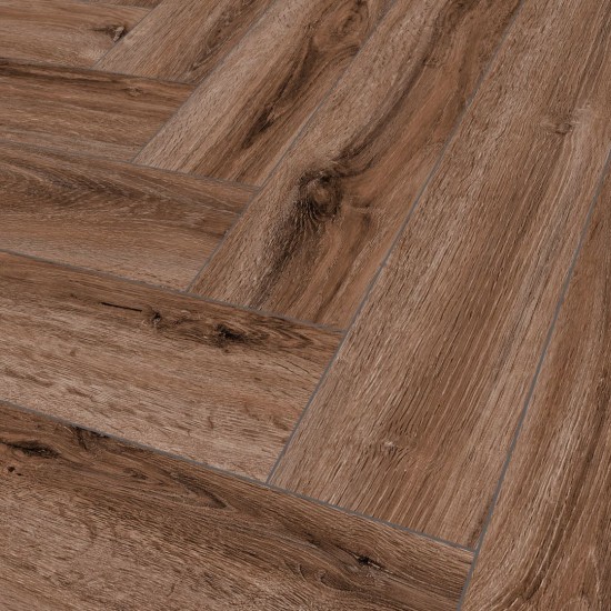 The Floor Herringbone P1005 PORTLAND OAK klikkes SPC padló int. alátéttel