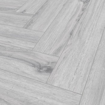 The Floor Herringbone P1007 ICE OAK klikkes SPC padló int. alátéttel