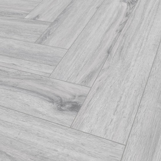 The Floor Herringbone P1007 ICE OAK klikkes SPC padló int. alátéttel