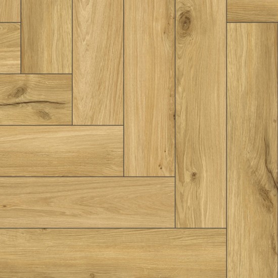 The Floor Herringbone P7001 Honey Oak klikkes SPC padló int. alátéttel