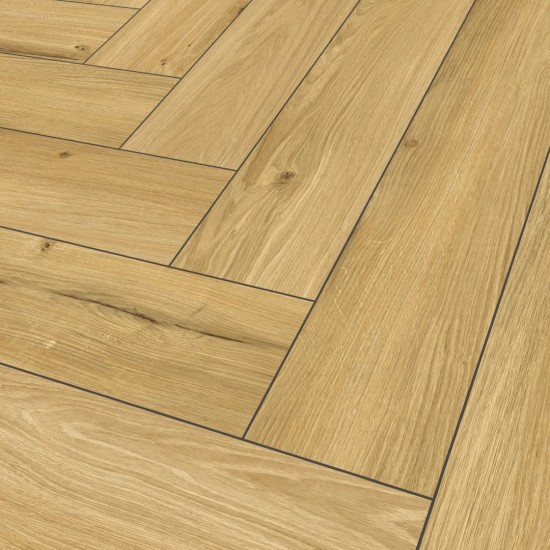The Floor Herringbone P7001 Honey Oak klikkes SPC padló int. alátéttel