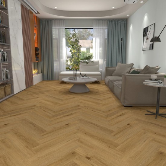 VinCore Herringbone Corsica klikkes, halszálka SPC padló int. alátéttel