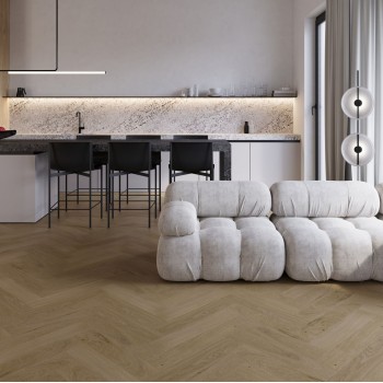 VinCore Herringbone+ Paris klikkes, halszálka SPC padló int. alátéttel