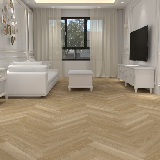 VinCore Herringbone Provence klikkes, halszálka SPC padló int. alátéttel