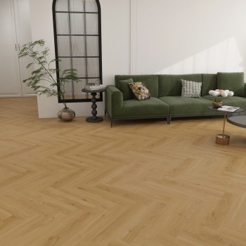 VinylTechLab Herringbone Bran klikkes, halszálka SPC padló int. alátéttel