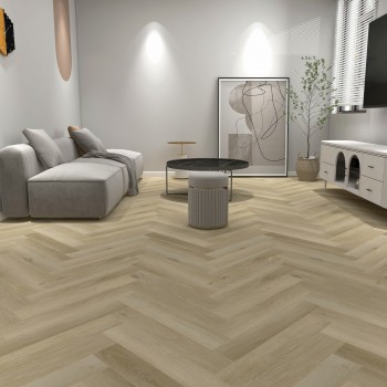 VinylTechLab Herringbone Glamis klikkes, halszálka SPC padló int. alátéttel