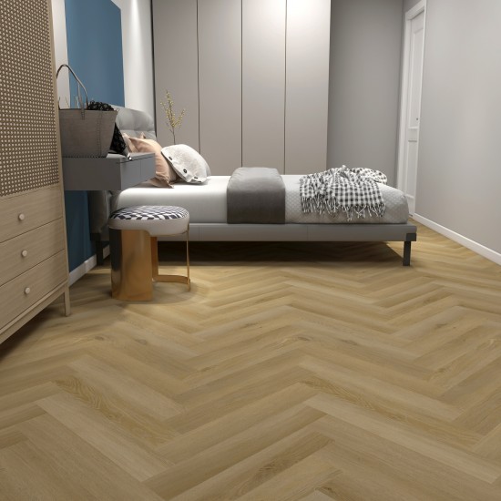 VinylTechLab Herringbone Pena klikkes, halszálka SPC padló int. alátéttel
