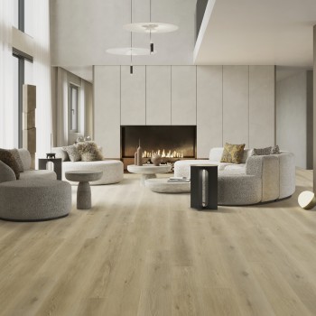 VinylTechLab Woodlands Almond klikkes SPC padló integrált alátéttel