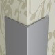 Profilplast L profil, sarokvédő, alu, 15x15x2500mm, eloxált matt ezüst
