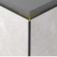 Rocko Aluminium nyíl-profil - külső sarok - fekete